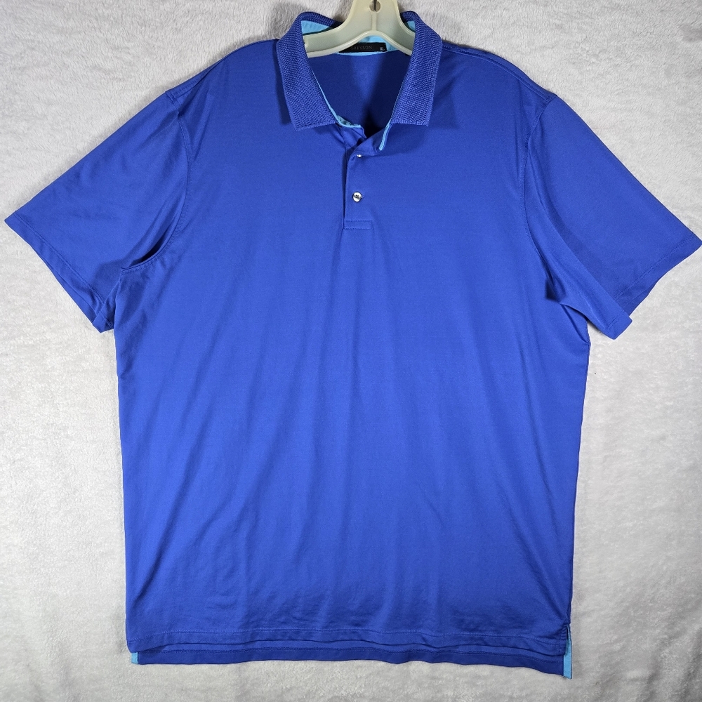 Greyson Golf Polo Performance Size XL Extra Large Blue Stretchy Men